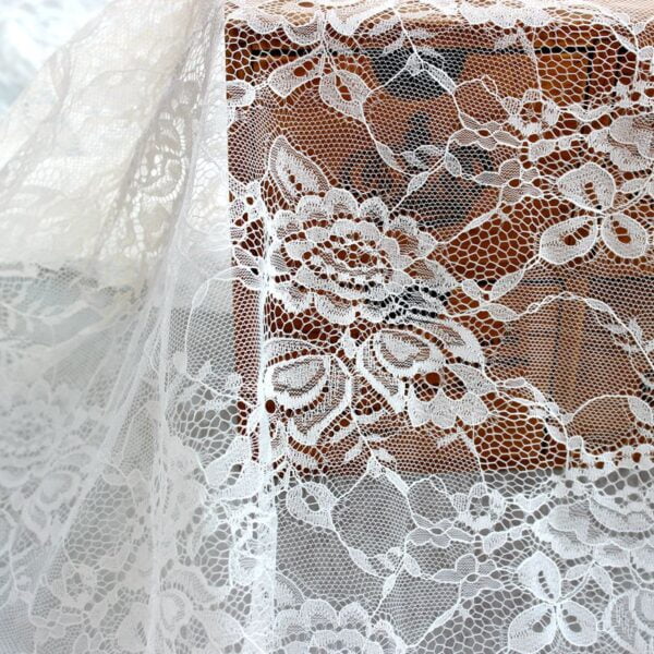 Mesh Lace Fabric Fashion Elastic FabricWedding Lace Curtain Dress