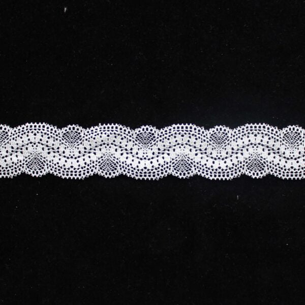 Fancy Knitting Elastic Lace Trim French Style Nylon & Spandex Mesh Fabric Dress Decoration - Image 3