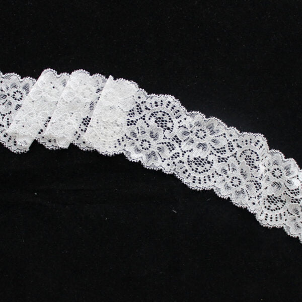 Bridal French Lace Narrow Stretch 6.0 CM Elastic Lace Trim - Image 4