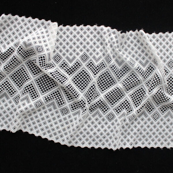 Soft Wide White Lace Fabric Sewing Lace Trim Elastic Elastic Lace - Image 4