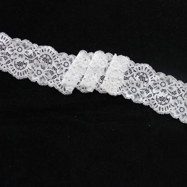 Bridal French Lace Narrow Stretch 6.0 CM Elastic Lace Trim - Image 3