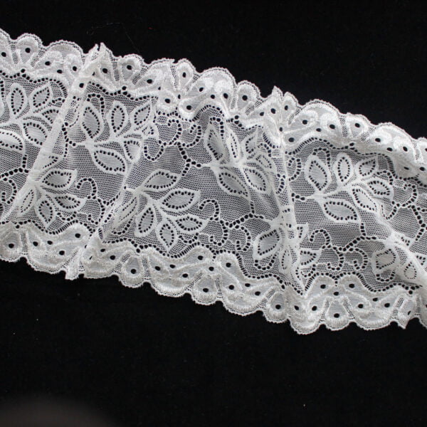 15cm Elastic Pressed YarnLace Trim Knitting Galloon Lace Fabric For Dress Lingerie Underwear - Image 2