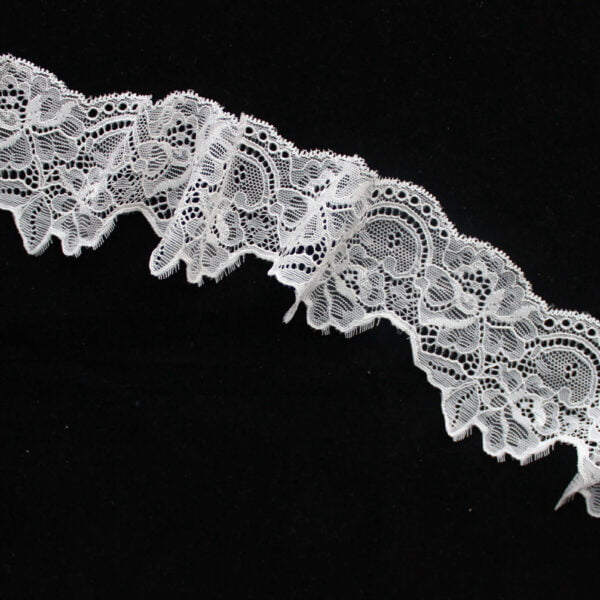 Nylon Mesh Knitted French Elastic Lace Trim For Garment - Image 2