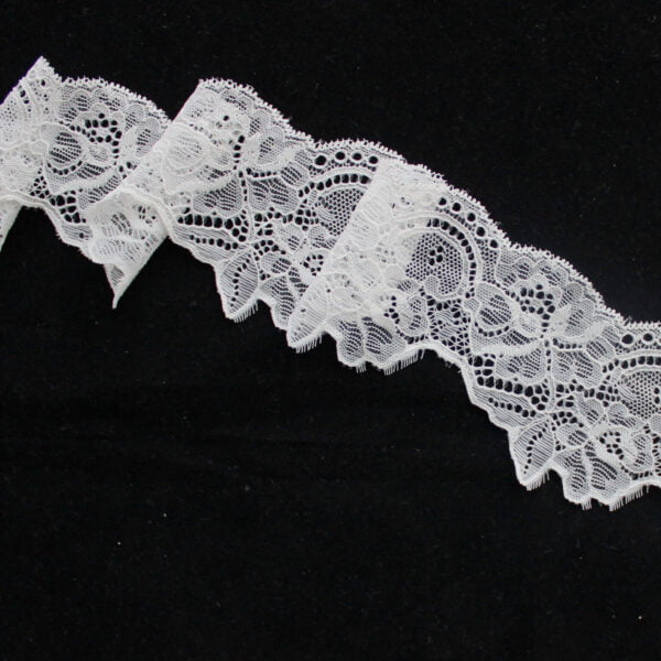 Nylon Mesh Knitted French Elastic Lace Trim For Garment - Image 4