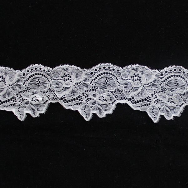 Nylon Mesh Knitted French Elastic Lace Trim For Garment - Image 5