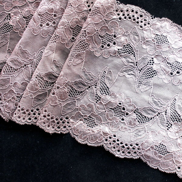 Polyester Embroidery Trimming Lace Stretch Lace Nylon Spandex Lace Fabric For Lingerie - Image 2