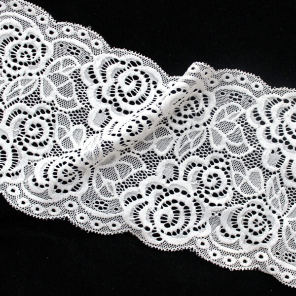 Floral Stretchy Elastic Soft Fabric Lace Garment Accessories Mesh Fabric Fancy Trim Elastic Lace - Image 5