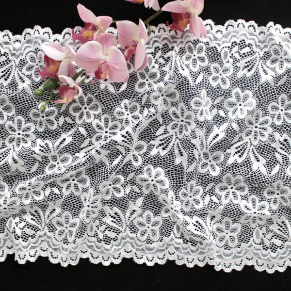 Nylon Spandex Elastic Lace Fabric For Bra Fashion Design Lace Trim - Image 5