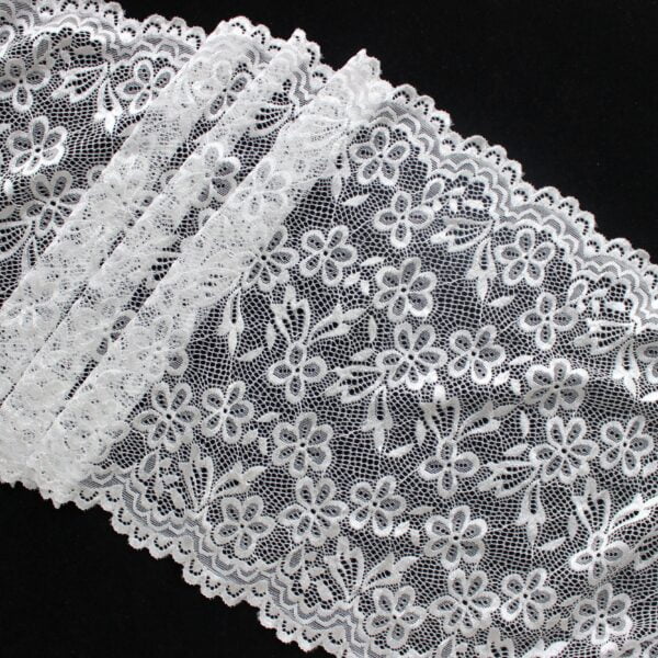 Nylon Spandex Elastic Lace Fabric For Bra Fashion Design Lace Trim - Image 2